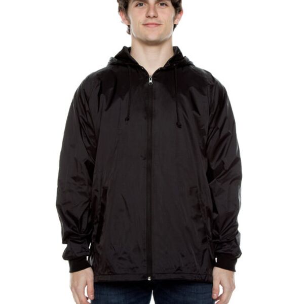 Unisex Nylon Full Zip Hooded Jacket Thumbnail