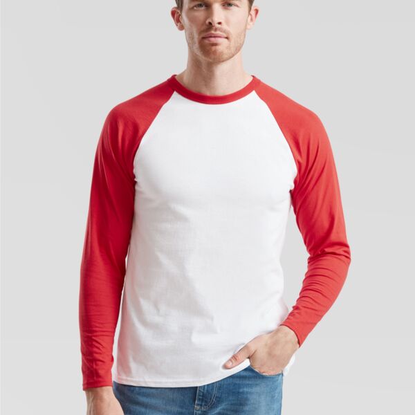 Men's Valueweight Long Sleeve Baseball T-Shirt Thumbnail