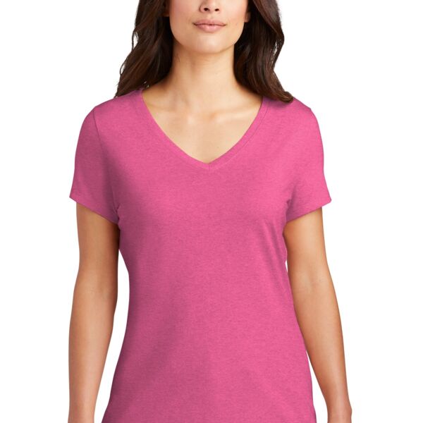 CHS Blank Tri-Blend V-Neck - Ladies Thumbnail