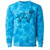Unisex Midweight Tie-Dyed Crewneck Sweatshirt Thumbnail