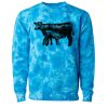 Unisex Midweight Tie-Dyed Crewneck Sweatshirt Thumbnail