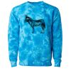 Unisex Midweight Tie-Dyed Crewneck Sweatshirt Thumbnail