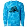 Unisex Midweight Tie-Dyed Crewneck Sweatshirt Thumbnail