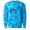 Unisex Midweight Tie-Dyed Crewneck Sweatshirt Thumbnail