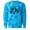 Unisex Midweight Tie-Dyed Crewneck Sweatshirt Thumbnail