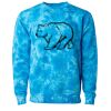 Unisex Midweight Tie-Dyed Crewneck Sweatshirt Thumbnail