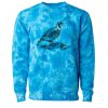 Unisex Midweight Tie-Dyed Crewneck Sweatshirt Thumbnail