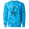Unisex Midweight Tie-Dyed Crewneck Sweatshirt Thumbnail