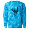 Unisex Midweight Tie-Dyed Crewneck Sweatshirt Thumbnail