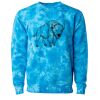 Unisex Midweight Tie-Dyed Crewneck Sweatshirt Thumbnail
