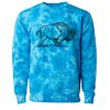 Unisex Midweight Tie-Dyed Crewneck Sweatshirt Thumbnail