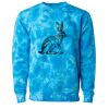 Unisex Midweight Tie-Dyed Crewneck Sweatshirt Thumbnail