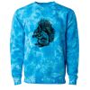 Unisex Midweight Tie-Dyed Crewneck Sweatshirt Thumbnail
