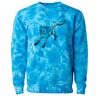 Unisex Midweight Tie-Dyed Crewneck Sweatshirt Thumbnail
