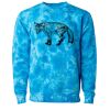 Unisex Midweight Tie-Dyed Crewneck Sweatshirt Thumbnail