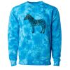 Unisex Midweight Tie-Dyed Crewneck Sweatshirt Thumbnail