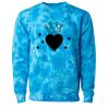 Unisex Midweight Tie-Dyed Crewneck Sweatshirt Thumbnail