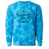 Unisex Midweight Tie-Dyed Crewneck Sweatshirt Thumbnail