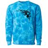 Unisex Midweight Tie-Dyed Crewneck Sweatshirt Thumbnail