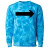 Unisex Midweight Tie-Dyed Crewneck Sweatshirt Thumbnail