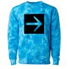 Unisex Midweight Tie-Dyed Crewneck Sweatshirt Thumbnail