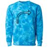 Unisex Midweight Tie-Dyed Crewneck Sweatshirt Thumbnail