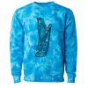 Unisex Midweight Tie-Dyed Crewneck Sweatshirt Thumbnail