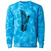 Unisex Midweight Tie-Dyed Crewneck Sweatshirt Thumbnail