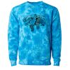 Unisex Midweight Tie-Dyed Crewneck Sweatshirt Thumbnail