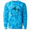 Unisex Midweight Tie-Dyed Crewneck Sweatshirt Thumbnail