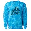 Unisex Midweight Tie-Dyed Crewneck Sweatshirt Thumbnail