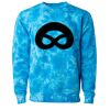 Unisex Midweight Tie-Dyed Crewneck Sweatshirt Thumbnail