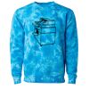 Unisex Midweight Tie-Dyed Crewneck Sweatshirt Thumbnail