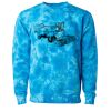 Unisex Midweight Tie-Dyed Crewneck Sweatshirt Thumbnail