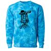 Unisex Midweight Tie-Dyed Crewneck Sweatshirt Thumbnail