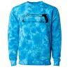 Unisex Midweight Tie-Dyed Crewneck Sweatshirt Thumbnail