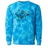 Unisex Midweight Tie-Dyed Crewneck Sweatshirt Thumbnail