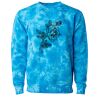 Unisex Midweight Tie-Dyed Crewneck Sweatshirt Thumbnail