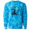 Unisex Midweight Tie-Dyed Crewneck Sweatshirt Thumbnail