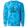 Unisex Midweight Tie-Dyed Crewneck Sweatshirt Thumbnail