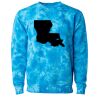 Unisex Midweight Tie-Dyed Crewneck Sweatshirt Thumbnail