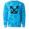 Unisex Midweight Tie-Dyed Crewneck Sweatshirt Thumbnail