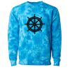 Unisex Midweight Tie-Dyed Crewneck Sweatshirt Thumbnail
