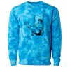 Unisex Midweight Tie-Dyed Crewneck Sweatshirt Thumbnail