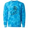 Unisex Midweight Tie-Dyed Crewneck Sweatshirt Thumbnail