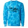 Unisex Midweight Tie-Dyed Crewneck Sweatshirt Thumbnail