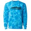 Unisex Midweight Tie-Dyed Crewneck Sweatshirt Thumbnail