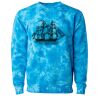 Unisex Midweight Tie-Dyed Crewneck Sweatshirt Thumbnail