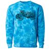 Unisex Midweight Tie-Dyed Crewneck Sweatshirt Thumbnail