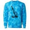 Unisex Midweight Tie-Dyed Crewneck Sweatshirt Thumbnail